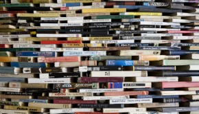 A tower of used books